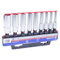 Набор торцевых глубоких головок 3/8' 6-19 мм 9 предметов | код 001-3009H | Мастак