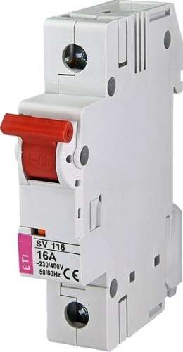 Выключатель нагрузки SV 116 1р 16A | код 002423121 | ETI Выключатель нагрузки SV 116 1р 16A | код 002423121 | ETI