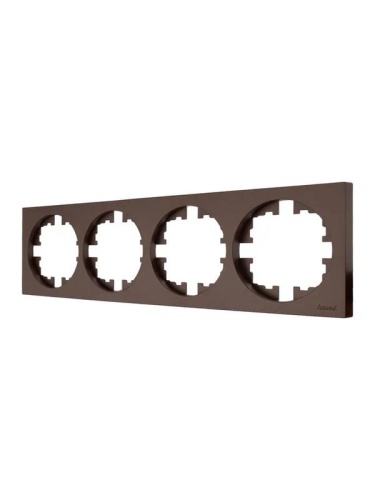 Рамка 4-м OSEN горизонт. квадрат шоколадLEZARD 743-7300-149