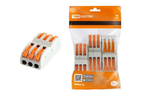 Соединительная проходная клемма СК-413-2 (2,5мм2) (3 шт/упак) TDM | код SQ0527-0052 | TDM Соединительная проходная клемма СК-413-2 (2,5мм2) (3 шт/упак) TDM | код SQ0527-0052 | TDM
