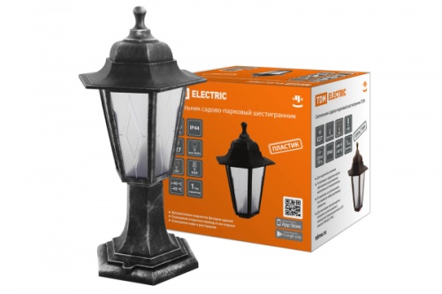 Светильник садово-парковый НТУ 06-60-001 шестигр., стойка, пластик, расс.пластик, серебро TDM | код SQ0330-0792 | TDM Светильник садово-парковый НТУ 06-60-001 шестигр., стойка, пластик, расс.пластик, серебро TDM | код SQ0330-0792 | TDM