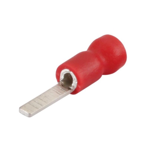 Наконечники штифтовые плоские изолированные с ПВХ манжетой (НШПИ) 1,5-10 красные (100 шт/уп) Промрукав | код PR08.10393 | ПРОМРУКАВ