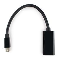 Переходник miniDisplayPort -> DisplayPort, Cablexpert A-mDPM-DPF-001, 20M/20F, длина 16см, черный, пакет | код A-mDPM-DPF-001 | Cablexpert