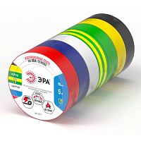 Изолента набор 7 шт цветная 15мм х 5м SET-7 ПВХ | код Б0062937 | ЭРА