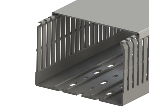 551 024, KKC 1208, Перфорированный короб с крышкой, 120х80 (ШхВ). | код 0.0.0.5.51024 | KLEMSAN