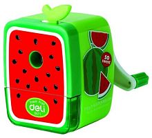 Точилка для карандашей механическая Deli E0671 Blooming 1 отверстие пластик ассорти | код 460997 | DELI