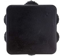 Коробка распределительная для о/п безгалогенная (HF) черная 70х70х40 | код 40-0200-9005 | Промрукав