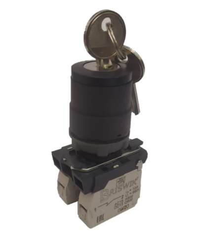 Переключатель Briswik КПЕ 2140 -К черный IP40 УХЛ2 10А 4но+0нз | код AB-YG-0Ai-0141 | Briswik