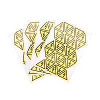 Наклейка знак электробезопасности Опасность поражения электротоком 25х25х25 мм REXANT 100 шт. | код 56-0006-1 | REXANT