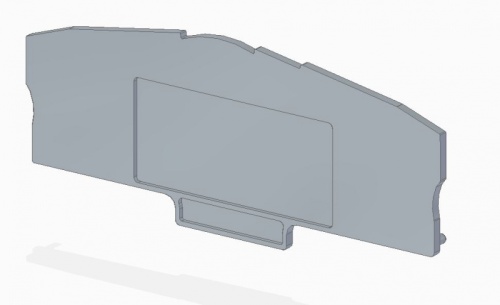 Концевая пластина для клемм, синяя CSPD6-BLUE | код 3911140001 | Elmex