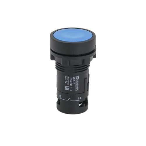 Кнопка плоская синяя, 1NO, IP54, пластик MTB7-EA61 | код 132689 | MEYERTEC