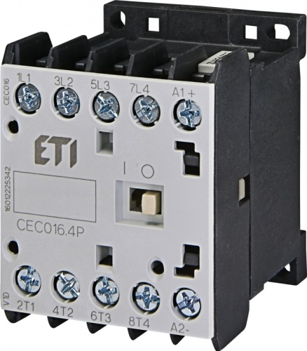Контактор миниатюрный CEC 16.4P 230V АС (16A, 7,5kW, AC3) 4р (4 н.о.) | код 004641203 | ETI Контактор миниатюрный CEC 16.4P 230V АС (16A, 7,5kW, AC3) 4р (4 н.о.) | код 004641203 | ETI