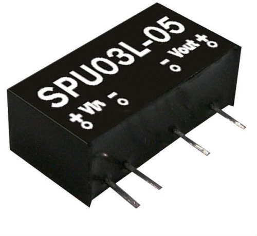 Источник питания DC-DC, 3Вт, вход 4.5...5.5В, выход 5В/60…600мА, изоляция 3000В DC, SIP7 19,6х7,5х10,2мм, -40...+90С | код SPU03L-05 | MeanWell Источник питания DC-DC, 3Вт, вход 4.5...5.5В, выход 5В/60…600мА, изоляция 3000В DC, SIP7 19,6х7,5х10,2мм, -40...+90С | код SPU03L-05 | MeanWell