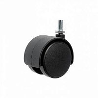 Колесо мебельное поворотное резьба М10 d50 без тормоза пластик черн. (уп.1шт) Tech-Krep/Zitar 151197