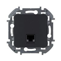 Информационная розетка RJ 45 - категория 5e - UTP - INSPIRIA - антрацит | код 673828 | LEGRAND