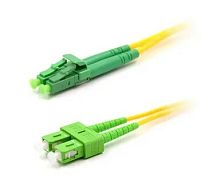 Патч-корд оптический LANMASTER, LSZH, дуплексный, LC/APC-SC/APC, SM OS2, 10 м | код LAN-2LC-2SC/SA-10 | LANMASTER
