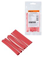 Набор трубок термоусаживаемых, клеевых Моноцвет-диапазон, красный TDM | код SQ0548-2301 | TDM