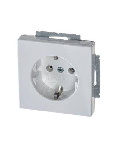 Розетка SCHUKO 16А 250В, серия solo/future, цвет davos/альпийский белый 20 EUC-84-500 | код 2CKA002011A6207 | ABB