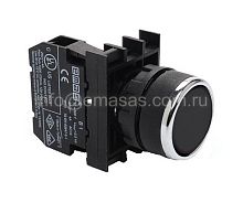 B200DH Кнопка нажимная круглая черная (1НЗ) | код B200DH | EMAS