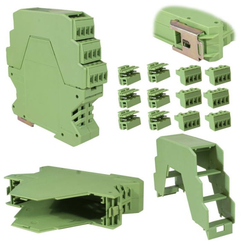 Корпус для РЭА на DIN-рейку RUICHI ТС-3003, крепление 35 мм, АБС пластик, зеленый | код 81050 | Ruichi Корпус для РЭА на DIN-рейку RUICHI ТС-3003, крепление 35 мм, АБС пластик, зеленый | код 81050 | Ruichi