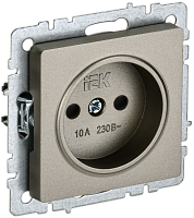 BRITE Роз. без з/к с з/ш 10А РСш10-2-БрШ шамп. IEK | код BR-R13-10-K37 | IEK