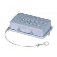 Защитная крышка без уплотнителя, без защелок, для разъемов REVOS с двумя защелками, со шнуром и колечком от утери, Size 16, пластик | код Z7.416.1756.0 | Wieland