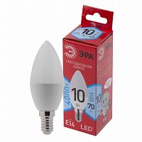 Лампа светодиодная RED LINE LED B35-10W-840-E14 R 10Вт B35 свеча 4000К нейтр. бел. E14 | Код. Б0049642 | ЭРА