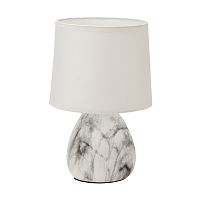 Светильник декоративный настольный Форте с основанием цвета мрамор с белым абажуром, с цоколем Е14, 40 Вт, REXANT | код 603-1022 | REXANT