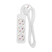 Удлинитель STANDARD 3 гнезда, 1,5м, 3х1,0мм?, с/з, белый REXANT | код 13-4009 | REXANT