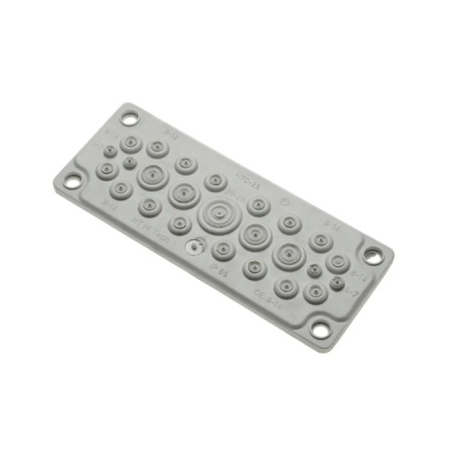 Кабельный ввод мембранный 25 отверстий d=5-26 мм IP65 серый Промрукав | код PR08.26509 | ПРОМРУКАВ