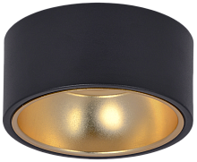 Светильник 4017 накл. потолочн. GX53 черный/золото IEK | код LT-UPB0-4017-GX53-1-K57 | IEK