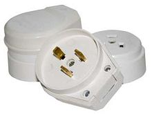 Разъем РШ-ВШ 32А 220В бел. 0301-00040