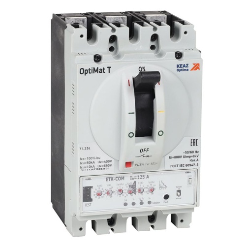 Выключатель автоматический OptiMat T250V ETN 63A 3P | код 356680 | КЭАЗ