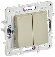 SKANDY Выключ. 2-кл. перекр. 10А SK-V06B беж. IEK | код SK-V23-0-10-K10 | IEK