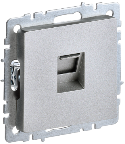 BRITE Роз. комп. RJ45 кат.6 РК11-БрА алюм. IEK | код BR-K10-2-K47 | IEK