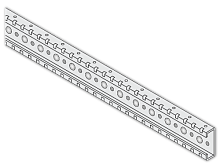 Профиль поперечный гальв. L=338мм(2шт) PCRM0338 | код 1STQ007385A0000 | ABB