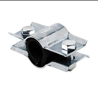 Хомут ремонтный двухсторонний стальной оцинкованный Ду 25 L=40 мм | код 013-0115 | ККАЗ