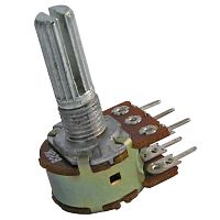 Потенциометр RUICHI 16K2 KC 2x50k, угол поворота 300 | код 66252 | Ruichi