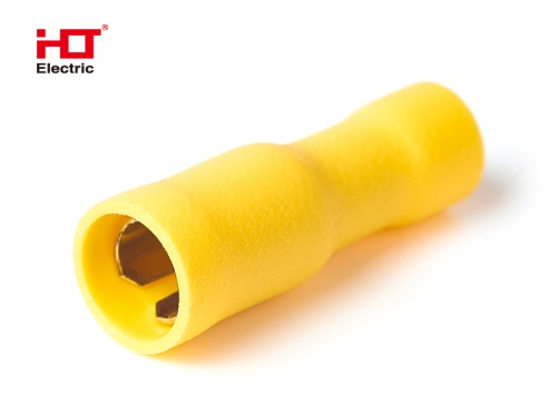 Разъем штекерный изолированный РшИ-м 5.5-6-4 желтый HLT | код 084-13-25 | HLT