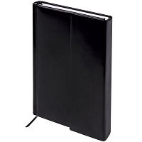 Ежедневник недатированный А5 (138х213 мм) BRAUBERG Towny, под фактурную кожу, 160 л., магнитный клапан, черный, 123785 | код 123785 | BRAUBERG