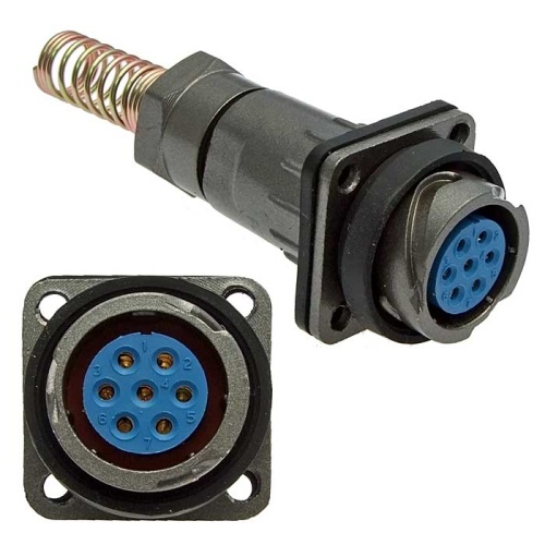 Разъём быстроразъёмный SZC FQ18-7pin ZPK-8, 7-ми контакнтый | код 106976 | SZC
