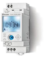 Реле времени цифровое недельное ASTRO, монтаж на рейку 35мм, 1СO 16A, питание 110…230B AC/DC, NFC, ширина 35мм, степень защиты IP20 | код 12A182300000 | FINDER