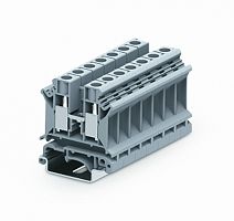 310902 Клемма UK 1-1 проходная винтовая, сеч.10мм2, син., шт | код 310902 | SUPU