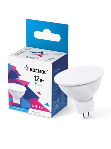 Лампа светодиодная JCDR 12Вт 4500К GU5.3 1070лм 174-265В | код. LkecLED12wJCDRC45 | КОСМОС Лампа светодиодная JCDR 12Вт 4500К GU5.3 1070лм 174-265В | код. LkecLED12wJCDRC45 | КОСМОС