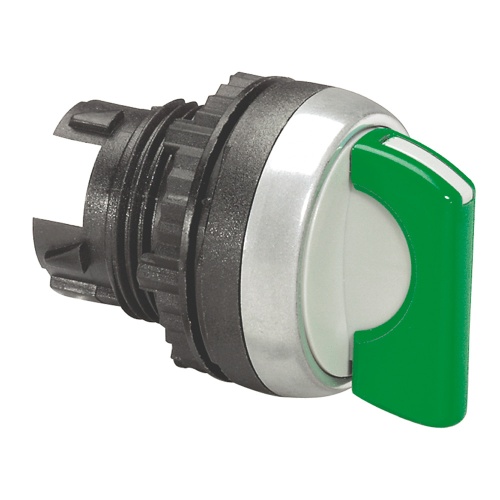 Переключатель с рукояткой - Osmoz - для комплектации - без подсветки - IP 66 - 2 положения с фиксацией - зеленый | код 023906 | Legrand