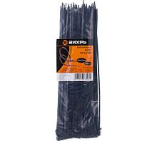 Хомут нейлоновый 3,6*250 Ч (100шт) Вихрь, , Шт | код 73/9/1/28 | ВИХРЬ