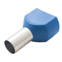 Наконечник штыревой втулочный изолированный двойной НШВИ(2) 16-14 цвет синий | код NSHvI2-16-14-B | Engard