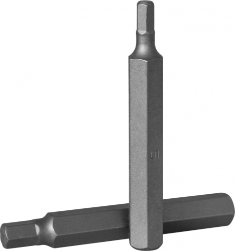 D175H80 Вставка-бита 10 мм DR шестигранная H8, 75 мм | код D175H80 | JONNESWAY