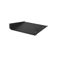 Полка фронтальная TLK, 19, 2U, глубиной 400мм, крепеж в комплекте, черная | код TLK-SHFR-400-BK | TLK