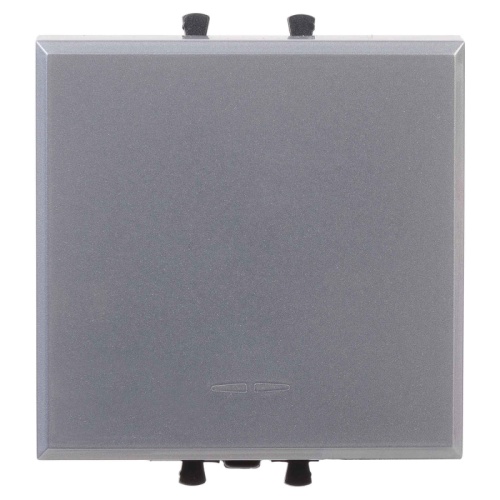 Переключатель одноклавишный модульный, Avanti, Закаленная сталь, 2 модуля | код 4404112 | DKC Переключатель одноклавишный модульный, Avanti, Закаленная сталь, 2 модуля | код 4404112 | DKC